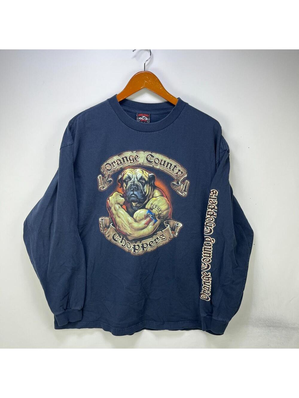 Vintage Orange County Choppers Dog Long Sleeve T Shirt XL
